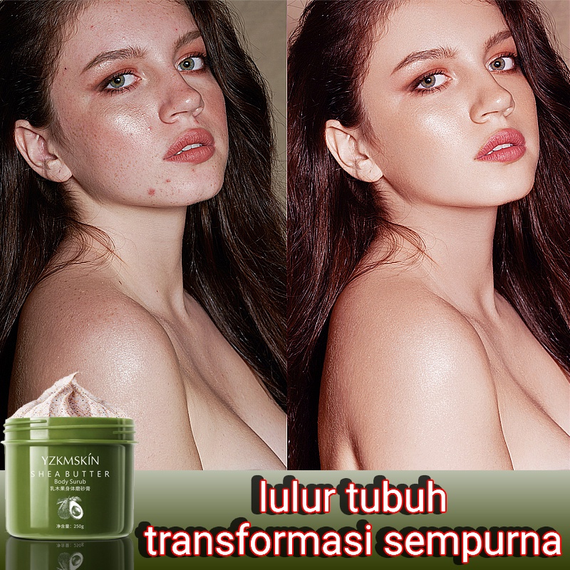 Body Whitening Scrub Body Scrub Exfoliating Scrub 250g Natural Exfoliating Whitening Brightening Scr