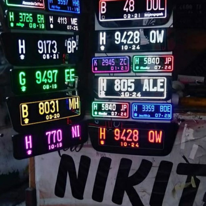 PLAT NOMOR MOBIL CUSTOM