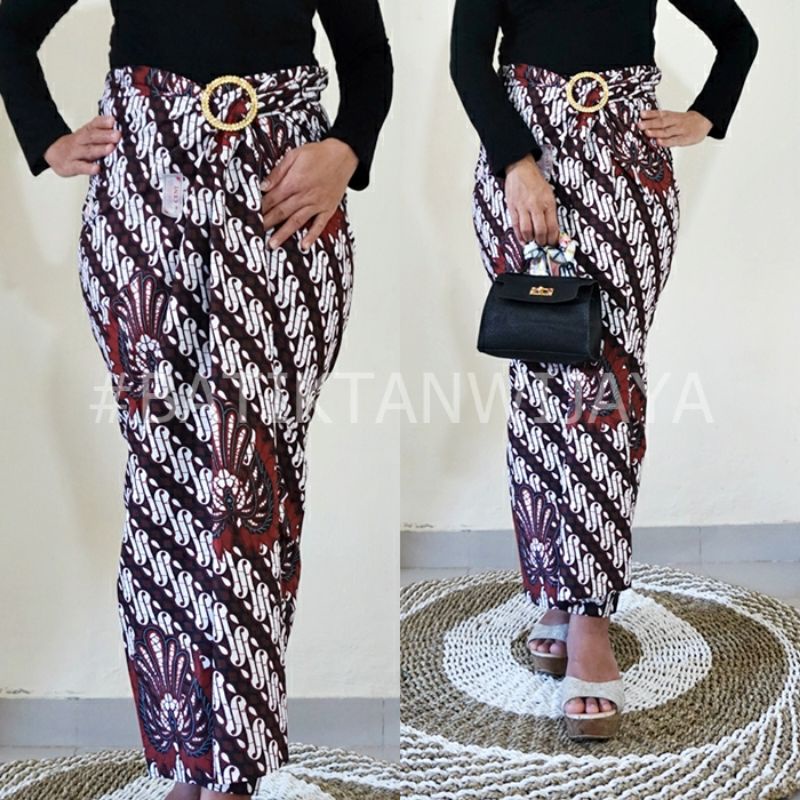 Rok Lilit Batik Wanita Motif Batik Jogja Bawahan Batik Bawahan Kebaya Rok Batik Model Lilit Gesper