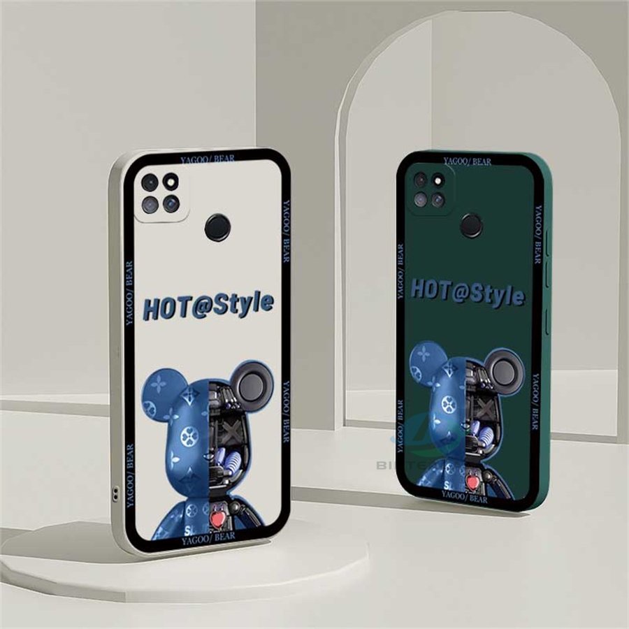 Case Bahan Silikon Motif Beruang Dengan Lanyard Untuk IPhone 13 Pro Max 11 IPhone12 6 6S 7 8 Plus