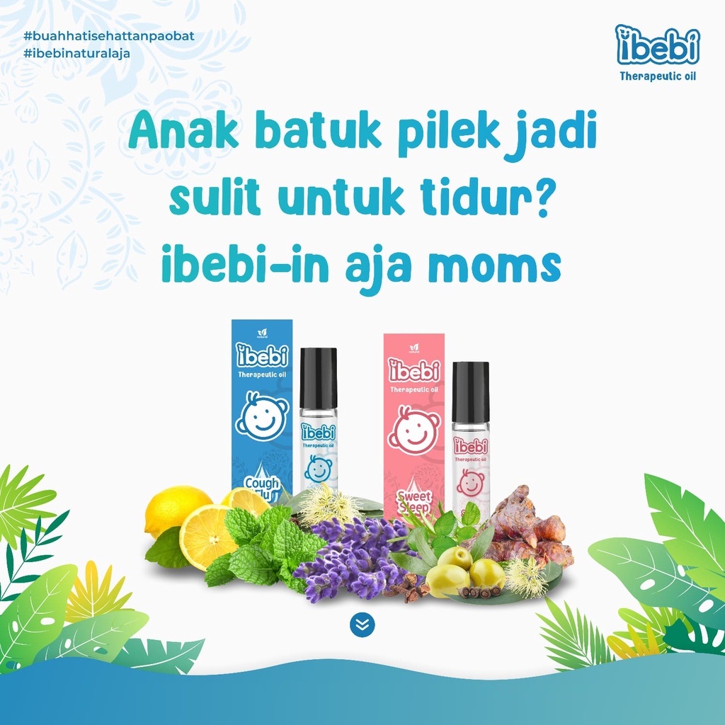 Ibebi body oil aromatherapy / therapeutic oil / obat batuk pilek bayi 8 ml