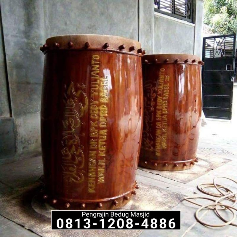( Bayar Setelah Besug Sampai Lokasi Anda ) Bedug Masjid Besar Beduk Masjid Kayu Jati Kulit Sapi Kuli