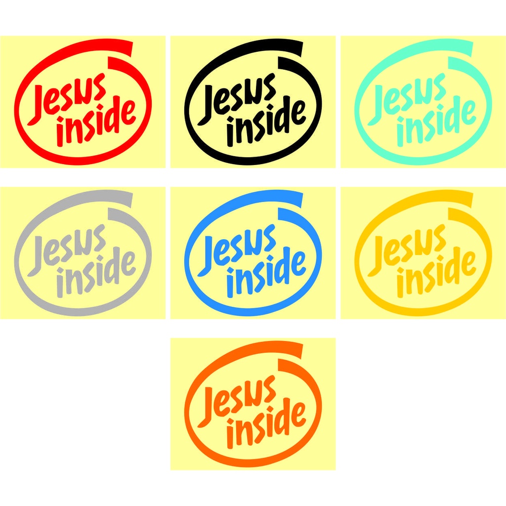 Sticker Cutting Scotlite JESUS INSIDE
