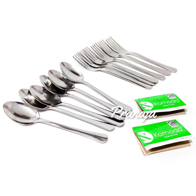 Sendok Makan Komodo Tebal Polos Sendok Makan Garpu Makan Komodo