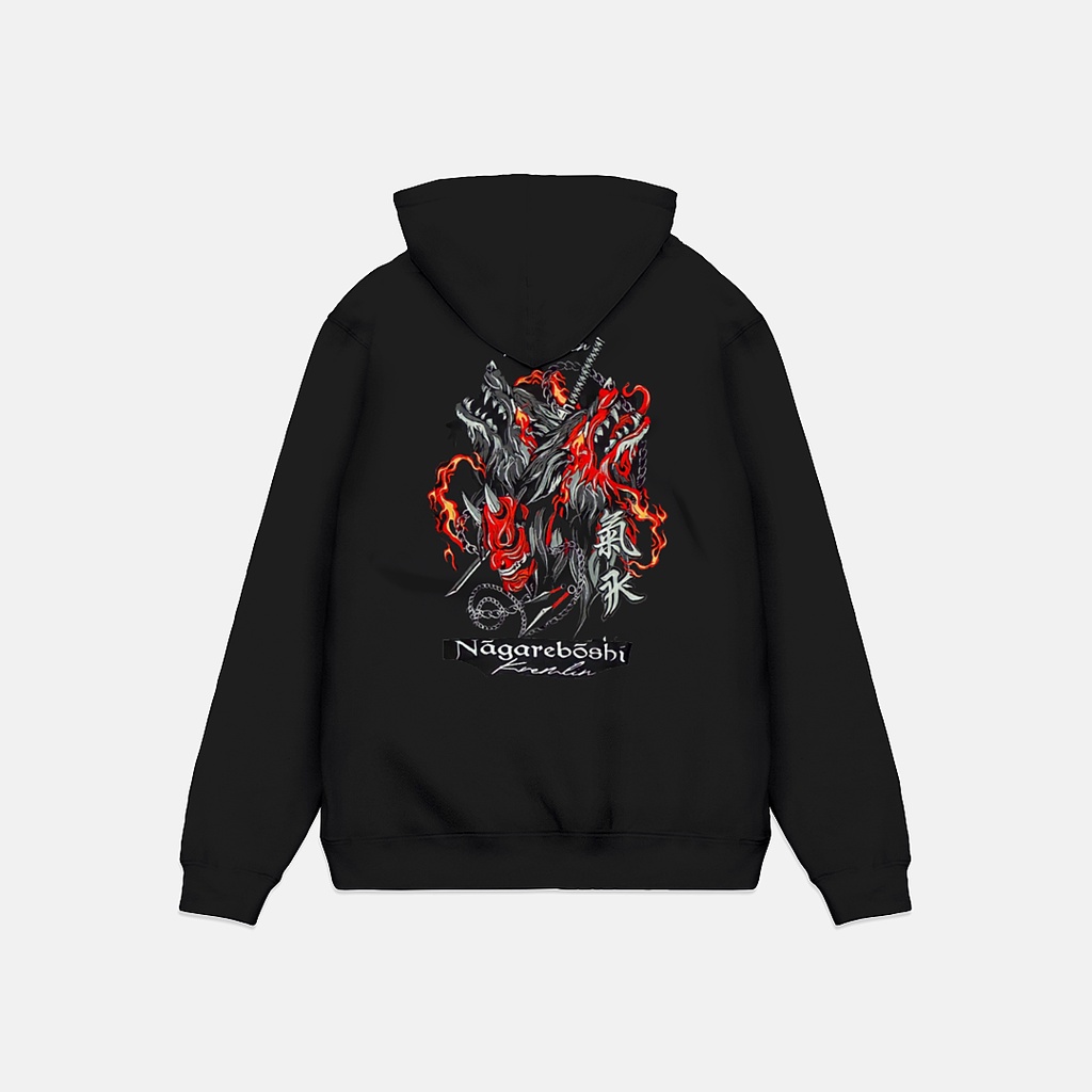 Pullover Hoodie DRAGON - JAPANESE PREMIUM HOODIE RED