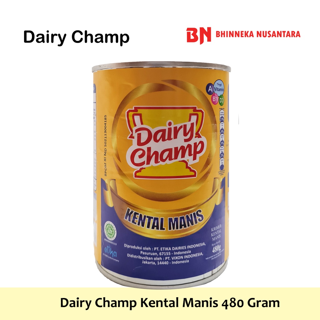 

Dairy Champ Susu Kental Manis 480 Gram