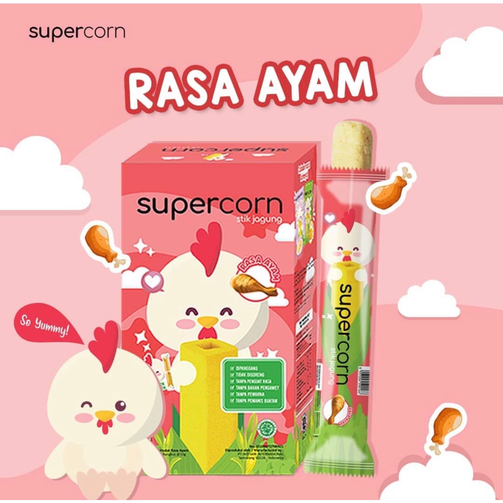 

Supercorn Stik Jagung Rasa Ayam 10gr (SATUAN)