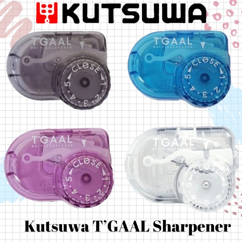 

Kutsuwa TGAAL Pencil Sharpener Multi / Rautan pengserut pensil / 鉛筆削り トガｰル クリアブラック