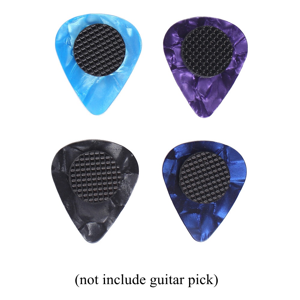 20pcs Grip Holder Pick Gitar Bentuk Bulat Anti Lengket