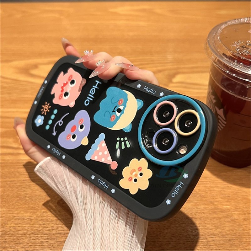Casing TPU OPPO A57 2022 A16 A16K A15 A54 A53 A12 A5S A7 A3S A31 A52 A83 A92 A37 F9 A1K F1S Motif Monster