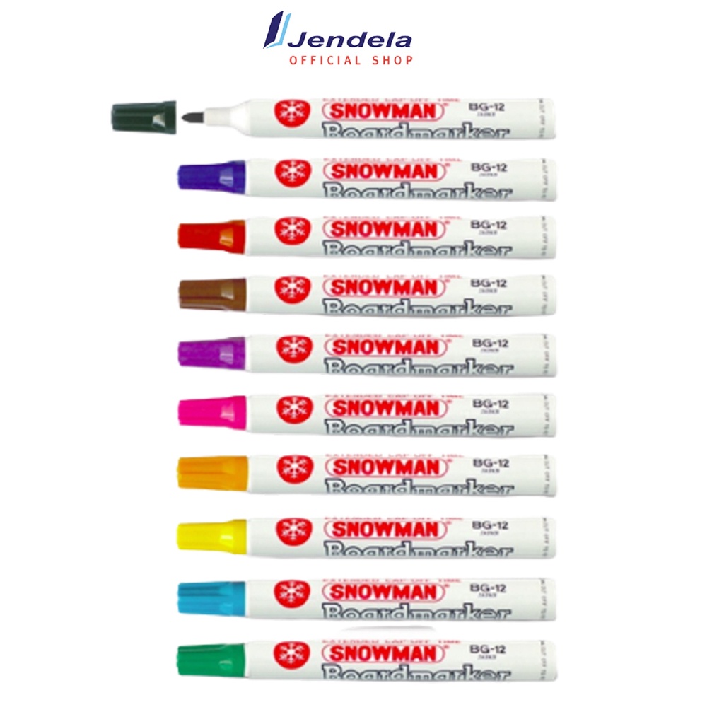 

Spidol Papan Tulis Snowman Whiteboard Marker Spidol Bisa Di Hapus BG-12 ATK