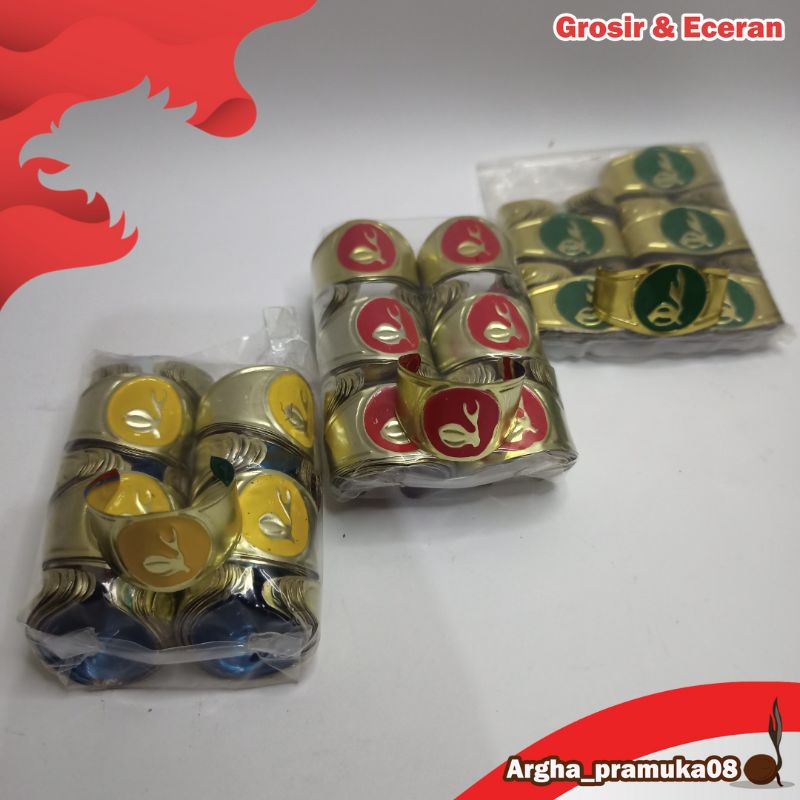 ring seng hasduk pramuka-kolong seng kacu Pramuka 1 pak# isi perpak 100 pcs kolong seng