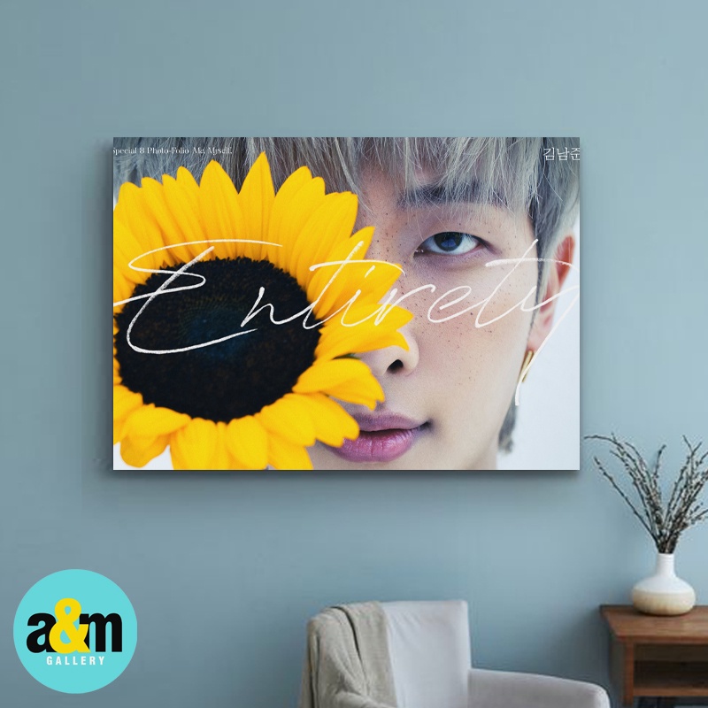 Poster Kayu RM RAP MONSTER BTS ENTIRETY VERSION I Hiasan Dinding Dekorasi Kamar I Poster Kayu K-POP Dekorasi Kamar - A&amp;M