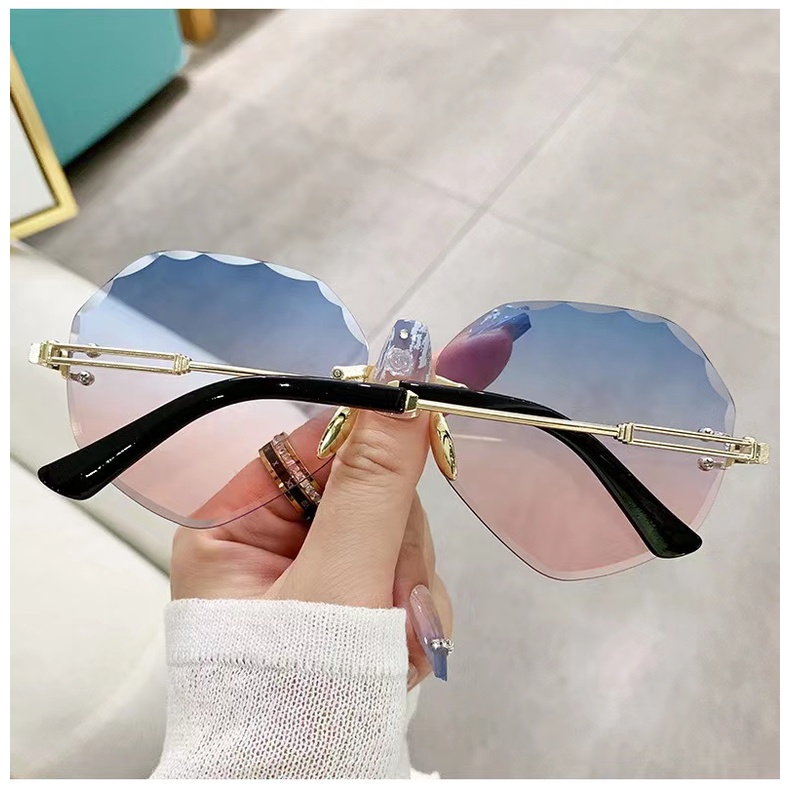 rowling(ka-262)Sunglasses  Kacamata Hitam Simetri No frame Women Sunglasses Titanium New Arrival Import Kacamata Fashion