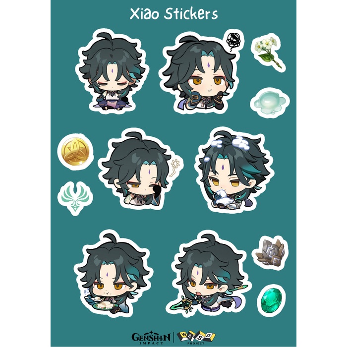 

Genshin Impact Sticker Sheet | Vinyl Finishing | A6 Size - Xiao