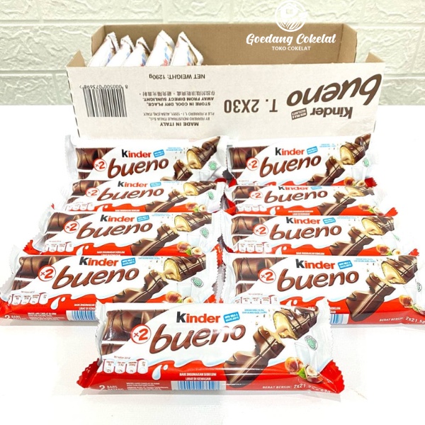 

Nutella Kinder Bueno Crispy Creamy Chocolate Coklat T2 43 gr isi 2