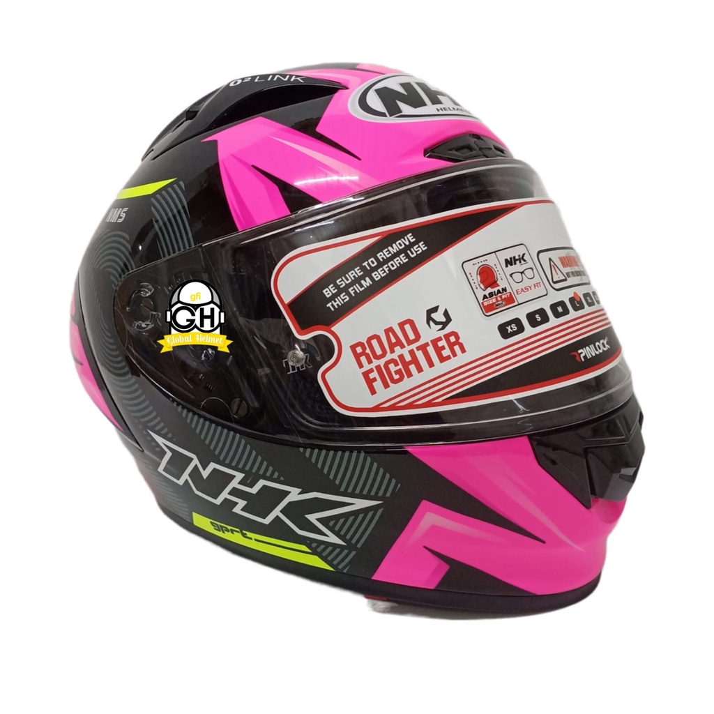 NHK HELM GPR TECH STREET NMS BLACK PINK GLOSSY GP R TECH