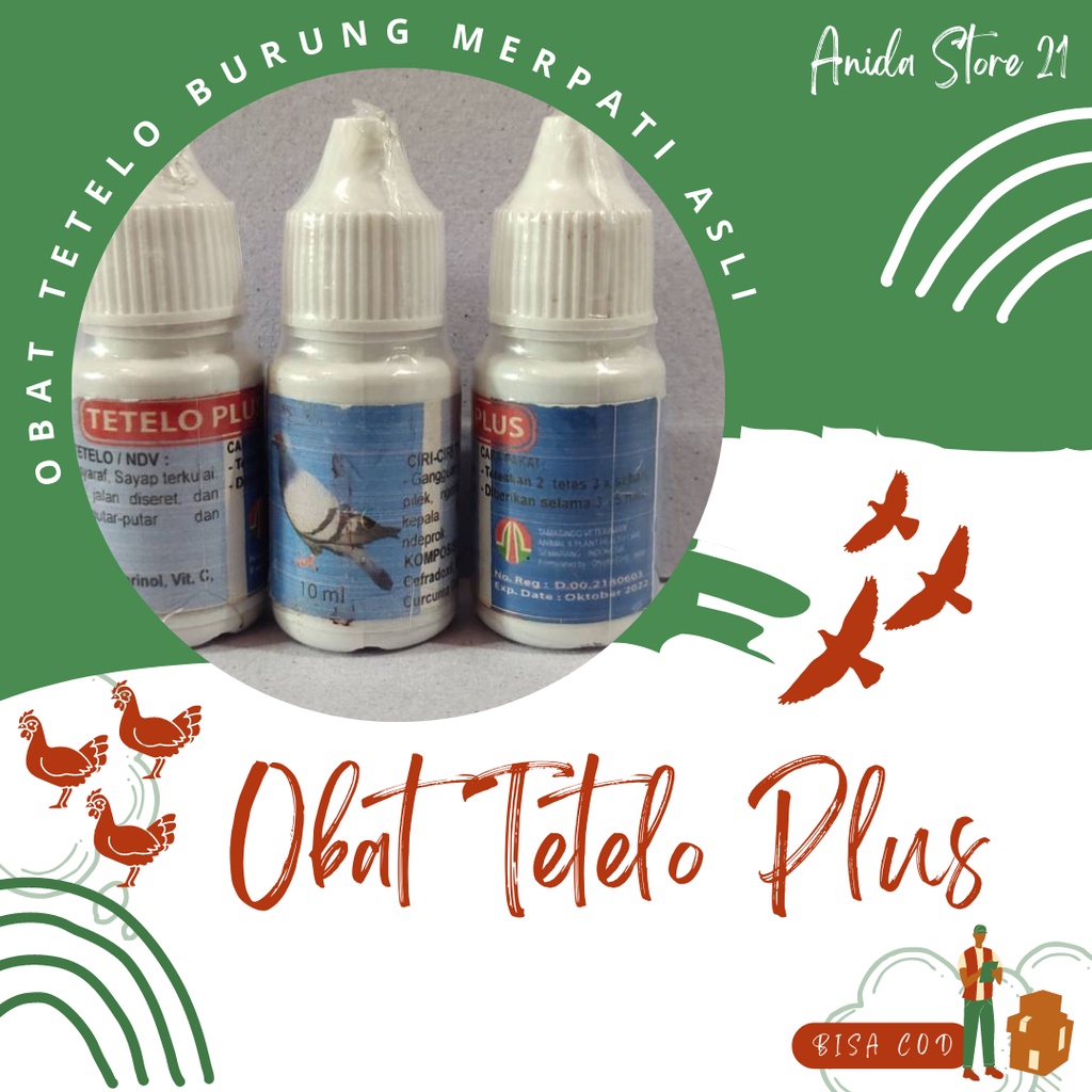 Tetelo Plus Obat Tetelo Burung Merpati Asli