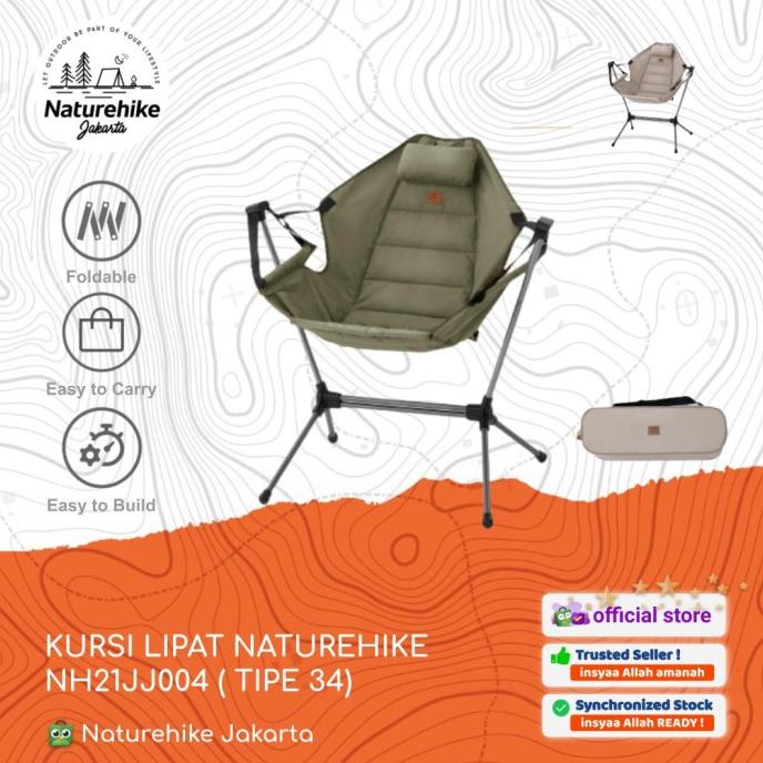 Promo KURSI LIPAT / PORTABLE / OUTDOOR CAMPING NATUREHIKE NH21JJ004 TIPE 34 silahkan order