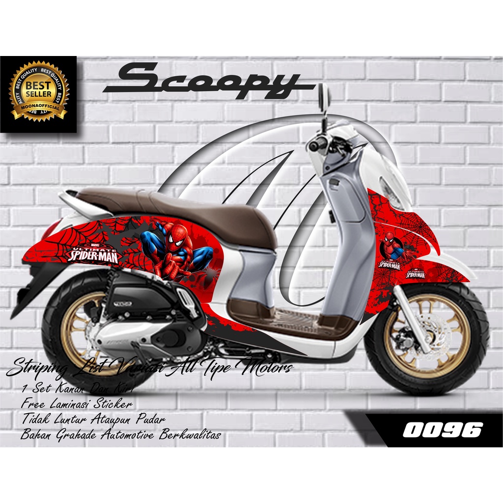 0096 STICKER LIST VARIASI SCOOPY 2021 - STIKER VARIASI SCOOPY - STRIPING VARIASI SCOOPY