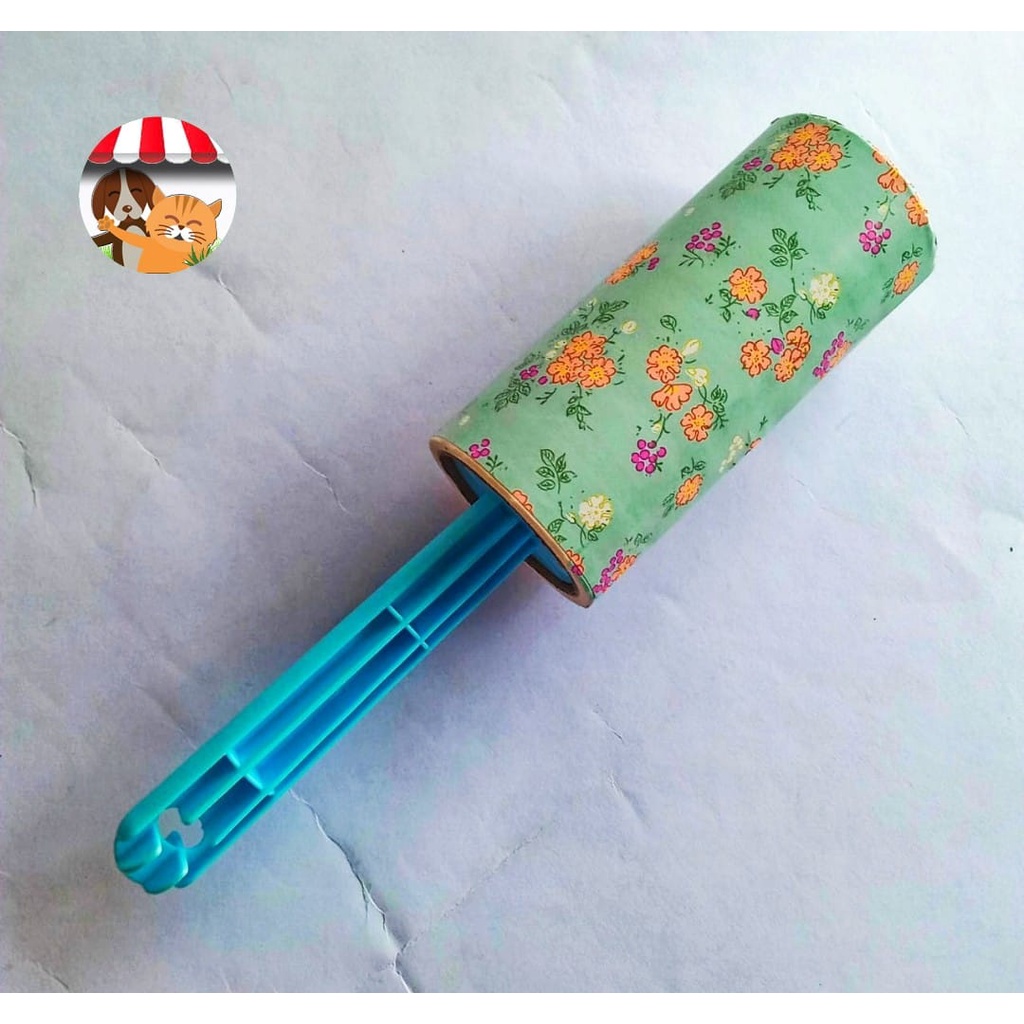 Roll Pembersih Bulu Hewan Kucing Anjing Kelinci - Lint Roller Motif Bunga - Roll Pengangkat Bulu