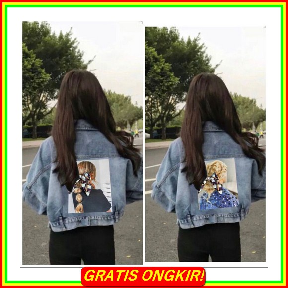 Amr Original - King Life 571 - Jacket Jeans Oversize Toxic Jaket Jeans Crop Girls Republic