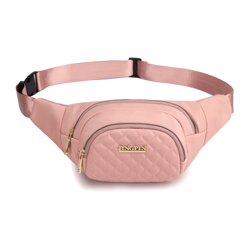 TAS SELEMPANG WANITA WAIST BAG BRANDED PINK VANVEN TA653P3 JINGPIN REMAJA CEWEK SIMPLE CASUAL SLINGBAG DADA BAHU FASHION KOREA KEKINIAN MURAH IMPORT BATAM PREMIUM