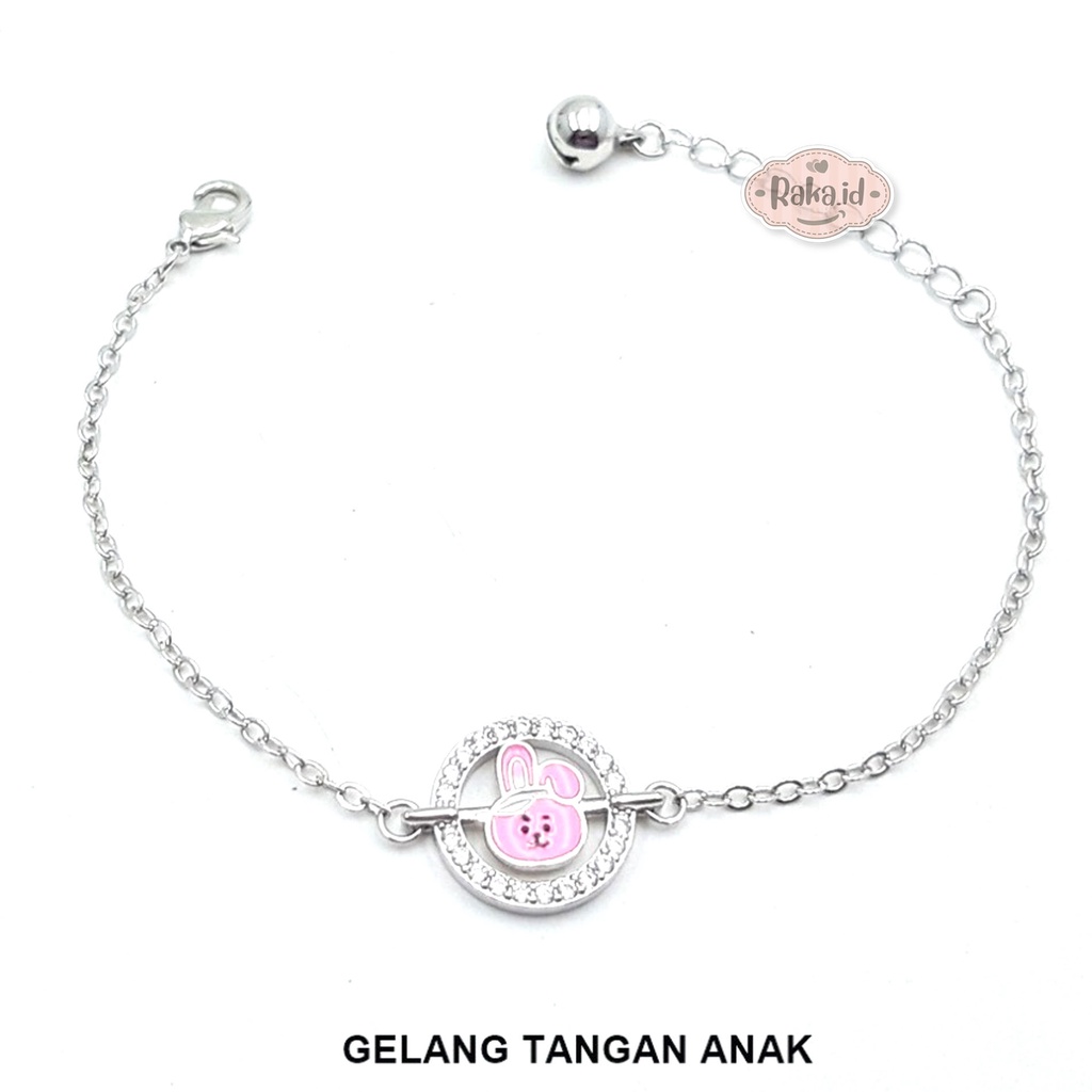 Gelang Tangan Anak Rantai Motif Kepala Bulat Cooky BT21 BTS Perhiasan Anak 1175