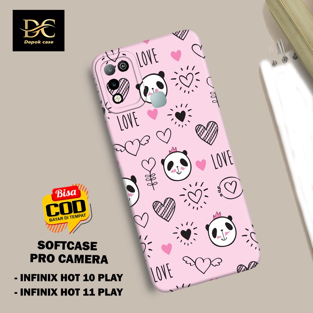 Case Infinix Hot 10 Play / Infinix Hot 11 Play Terbaru - Fhasion Case LOVE - Casing Hp Infinix Hot 1