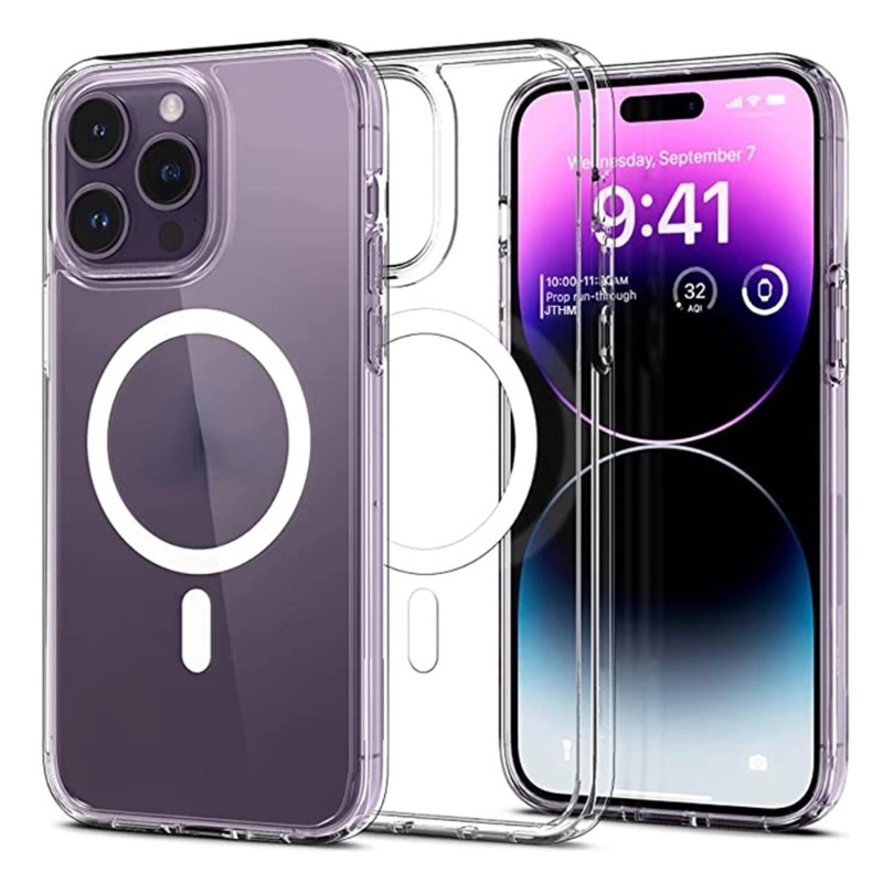 Casing Magnetik IPhone 14 13 / Pro Max 12 / 11 Pro Max X Xs Max XR 7plus / 8plus Aksen Berlian