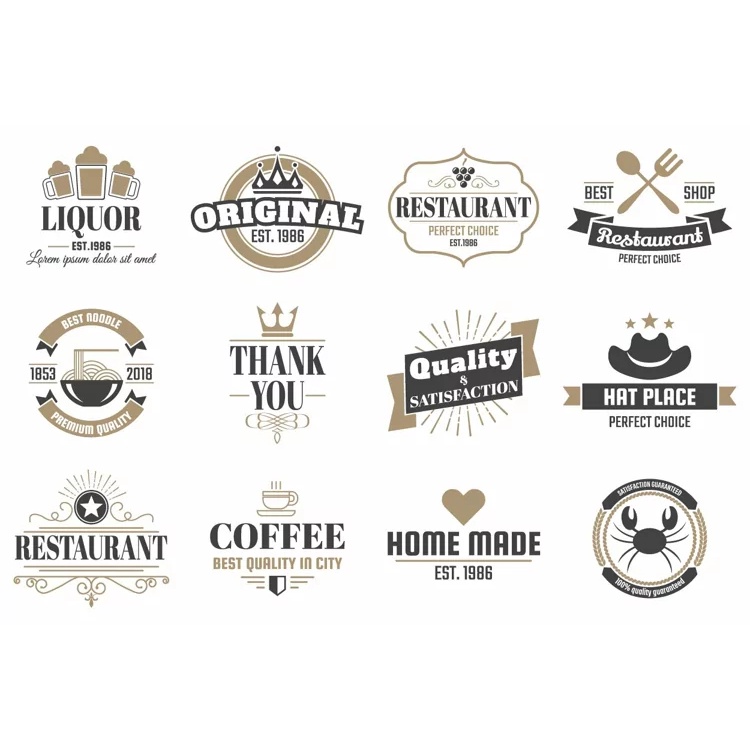 60 Vintage Logo Set