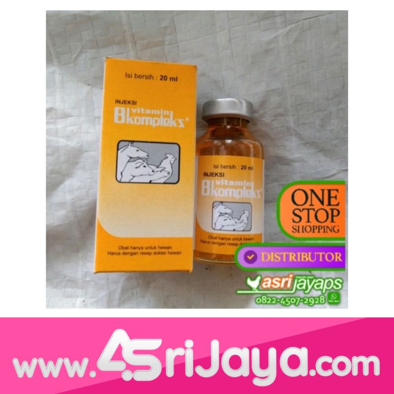 Vitamin Hewan B Kompleks/BKompleks Suntik/Inject 20 ml Medion