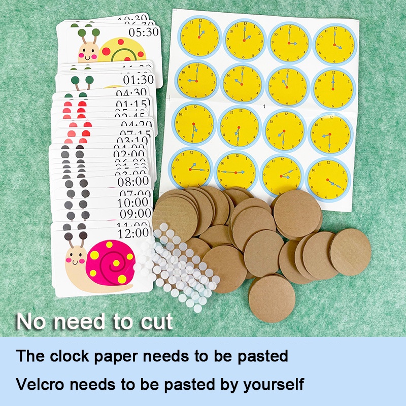 Kids Clock Jigsaw Belajar Nonton Jam Waktu Belajar Montessori Anak Edukasi Dini Mainan Matematika