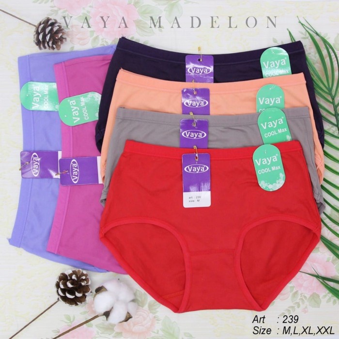 Size XXL XL L M | Celana Dalam Wanita Vaya Art 239 Panty Bahan Coolmax Soft / CD cewek Murah