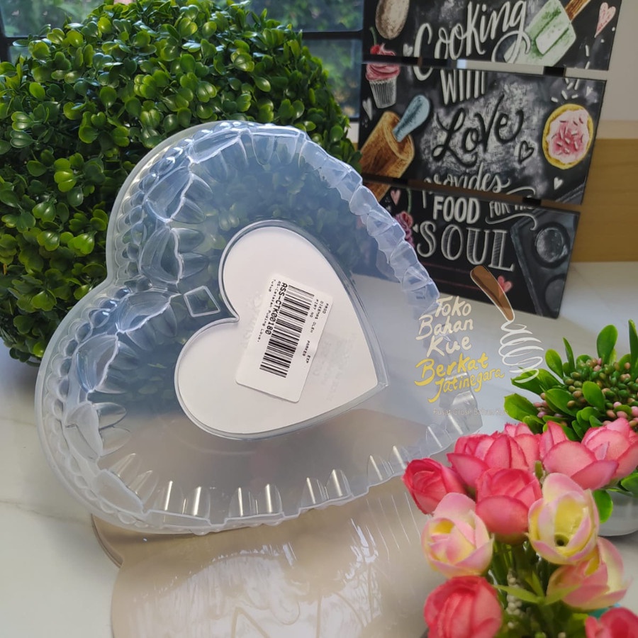 CETAKAN PUDING LOVE + TUTUP / CETAKAN PUDING / CETAKAN AGAR-AGAR