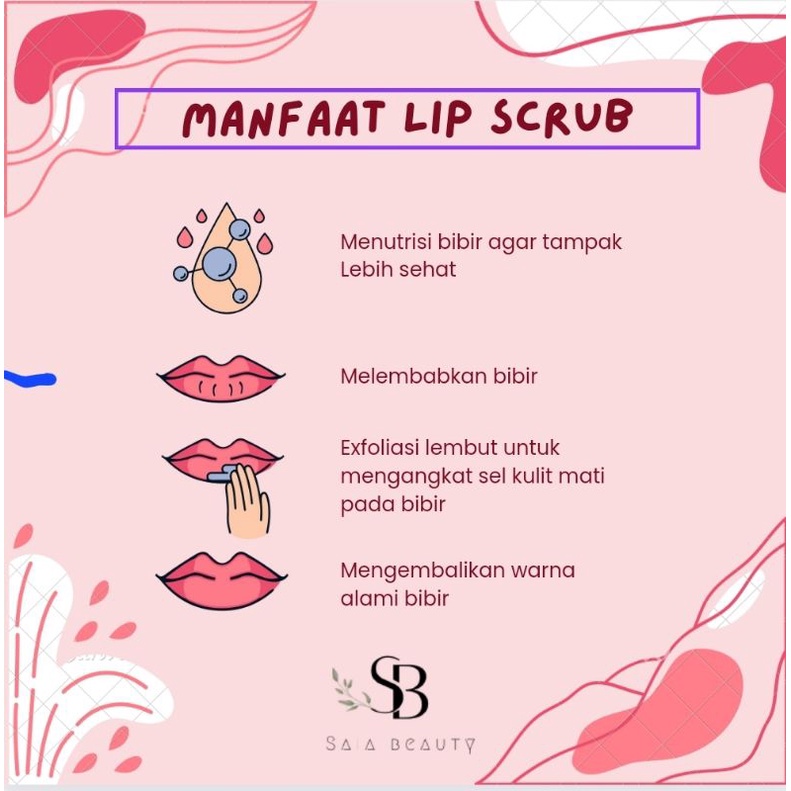 Lip scrub / scrub bibir alami by saia 5gr