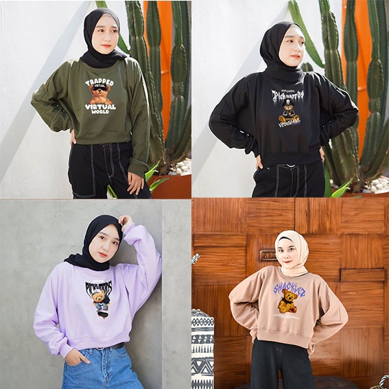 Sweater Wanita / switer crop / Sweater Oversize Wanita/  Sweater Oversize Crop / sweater crop wanita