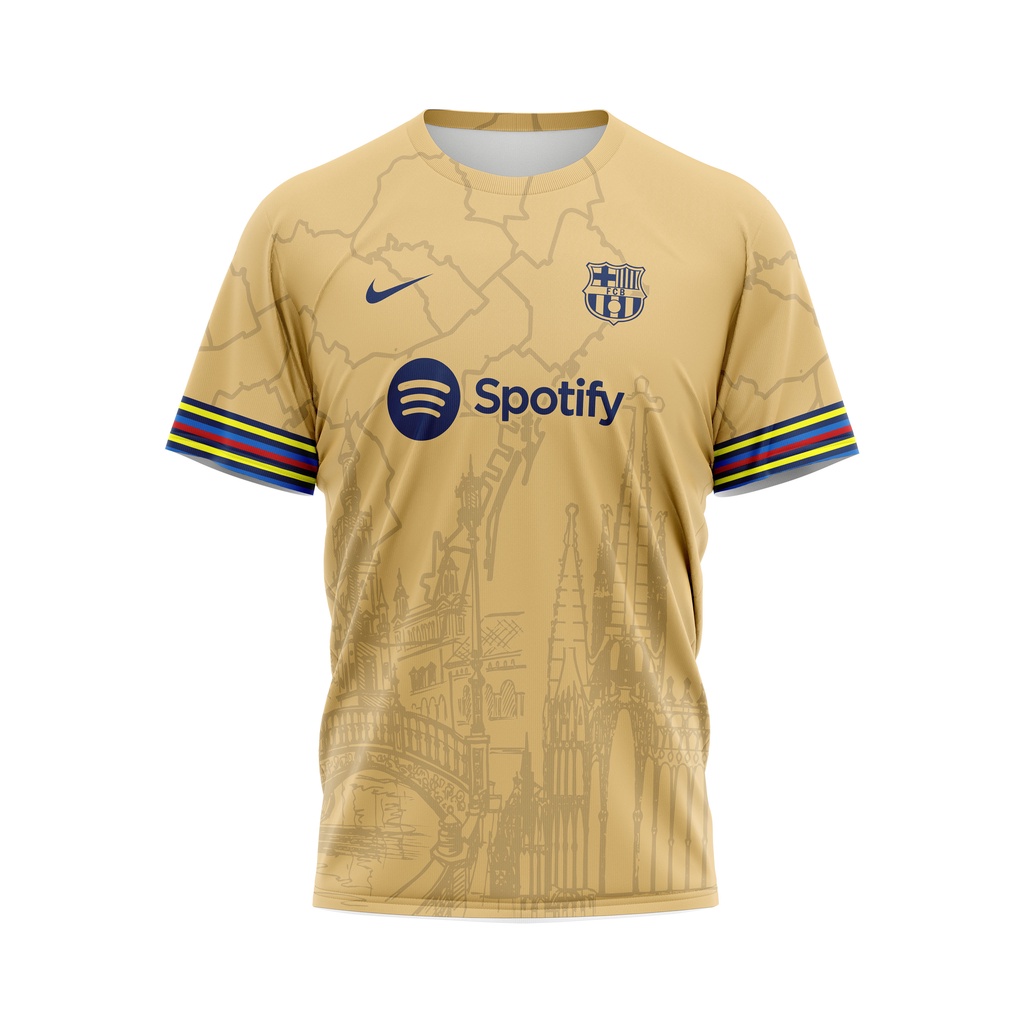 Jersey Barcelona Barca Away 2022 2023 Football Club Custom Full printing