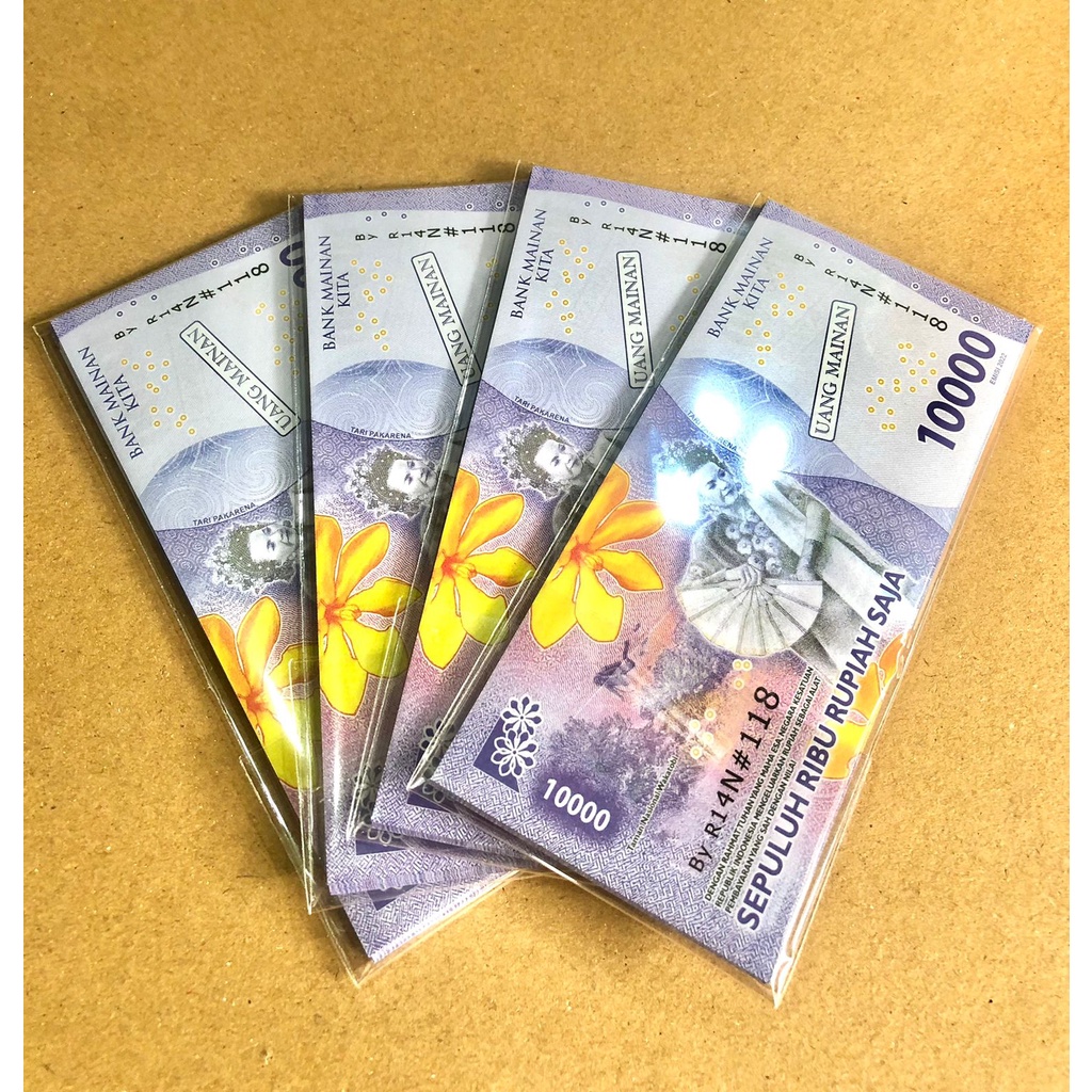 uang mainan  ( HARGA UNTUK 25  LEMBAR )-10.000 baru