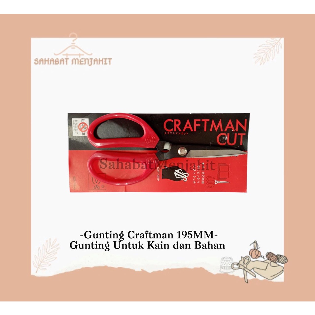 

Gunting Potong Bahan Kain / Gunting CRAFTMAN CUT