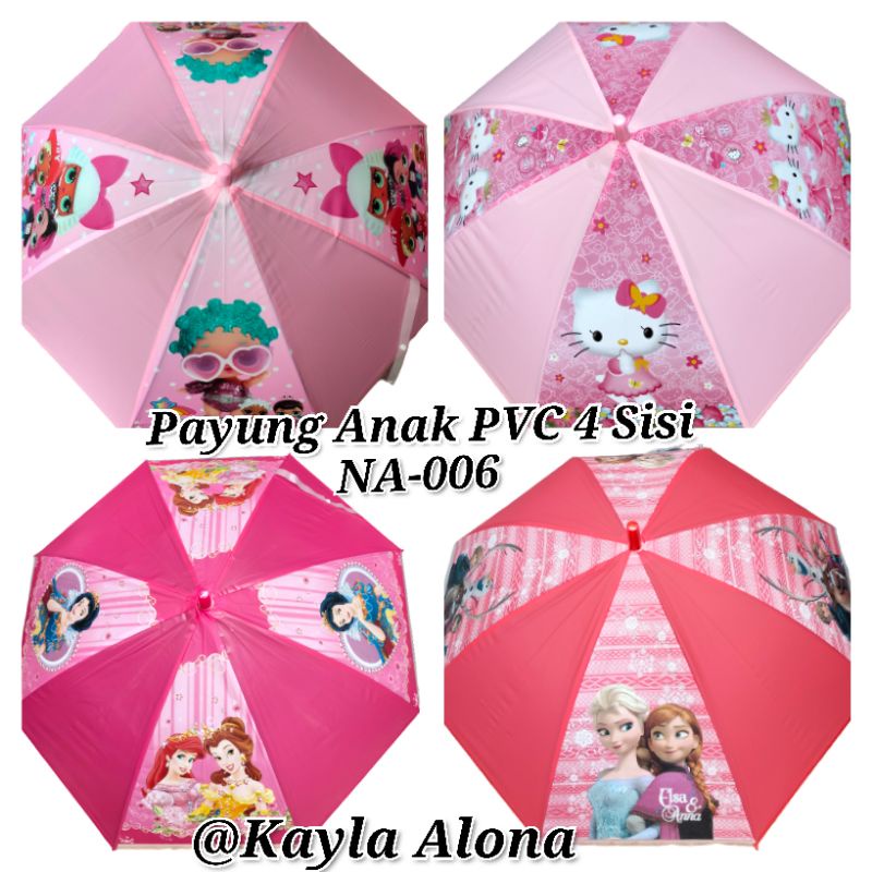 ( NA-006 ) Payung Anak PVC 4 Sisi Karakter