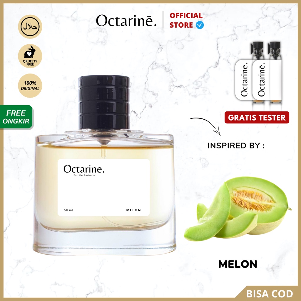 Octarine - Parfum Wanita Pria Tahan Lama Aroma Manis Buah Melon Fresh Inspired By MELON | Parfume Perfume Farfum Minyak Wangi Cewek Cowok Murah Original