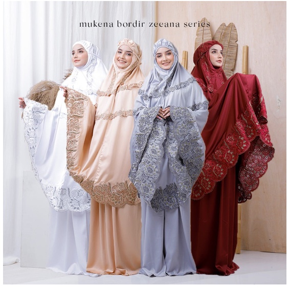 MUKENA SEMI SUTRA VELVET ZEEANA WARNA