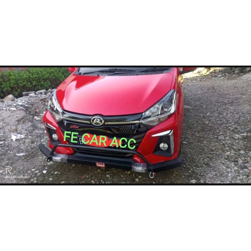 TANDUK TOWING BESI BAR DEPAN PELINDUNG BEMPER BUMPER MOBIL AGYA AYLA