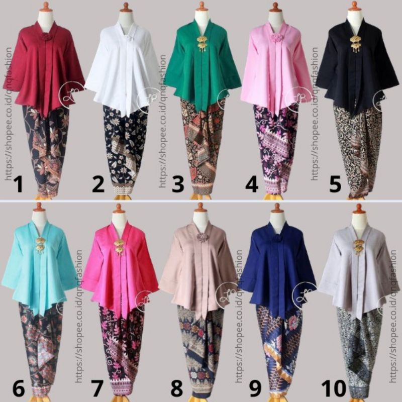 setelan kebaya kutubaru floy / kebaya modern / set kebaya kutu baru baloteli / atasan kebaya Kartini