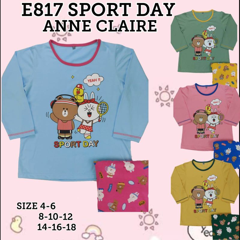 ANNE CLAIRE - BABYDOLL PP ANAK CEWEK SIZE 16 | BABYDOLL ANAK REMAJA | SETELAN RUMAH LENGAN PANJANG |