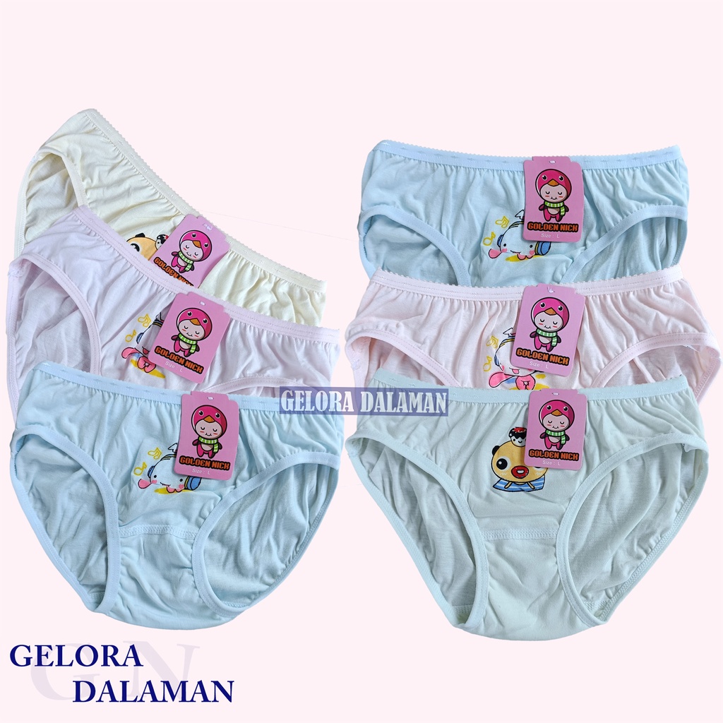 6Pcs Celana Dalam Anak Perempuan Pakaian Dalam  Anak Cewek