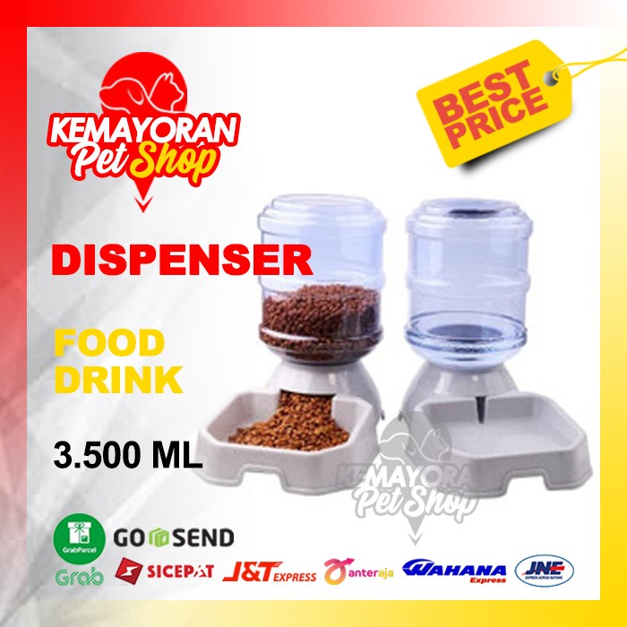 Tempat Makan Otomatis Tempat Minum Otomatis Dispenser Kucing Anjing