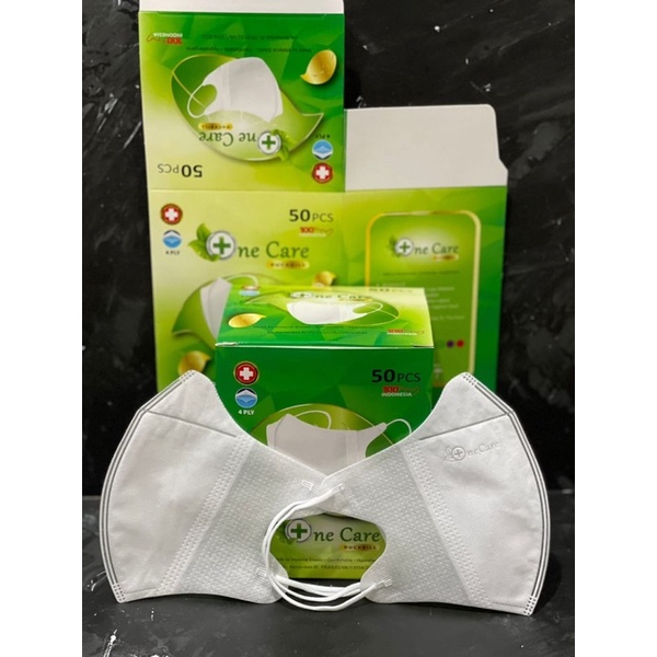 MASKER DUCKBILL ONE CARE 4 PLY ISI 50 PCS