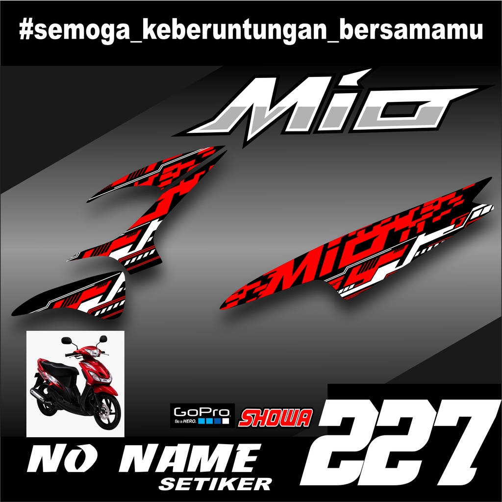 Striping Beat Karbu 2008 2009 2010 2011 2012 (227) Variasi Sticker Stiker Skotlet Motor Scotlite List